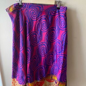 Darn Good Yarn Sari Wrap 14-32 Mini Skirt